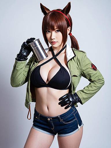 Cosplay photo of agnes tachyon (lunatic lab) (umamusume). Costume clothes