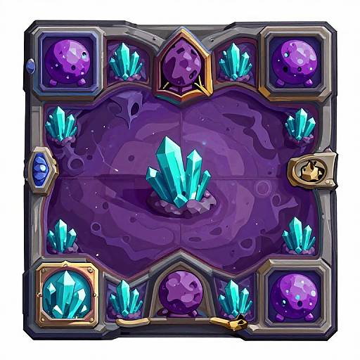 Alien Planet Card Game Grid