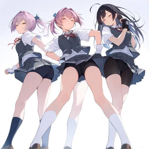 Anime Girls in Stylish Outfits