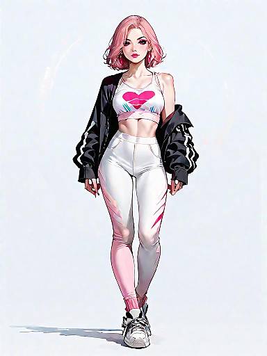 Stylish Woman in Activewear