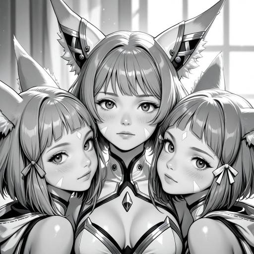 Monochrome Adventure with Nia and Friends