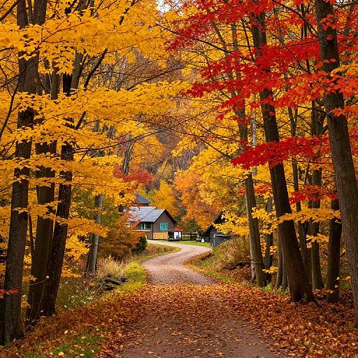 Serene Autumn Forest Pathway