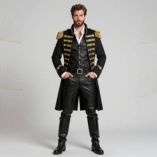 Man in Vintage Pirate Costume