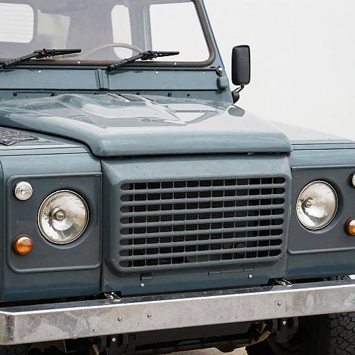 Classic 1970 Land Rover Defender Close-Up