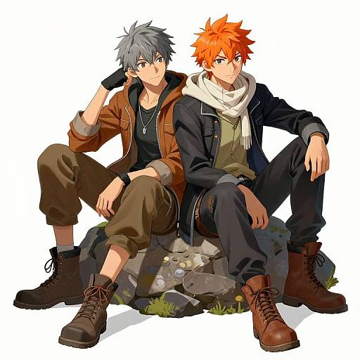 Adventurous Duo on Creature Ride