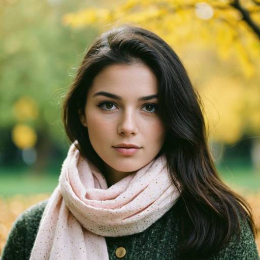 Serene Autumn Portrait of a Young Woman