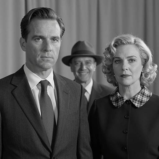 Timeless Black-and-White Portrait of Three