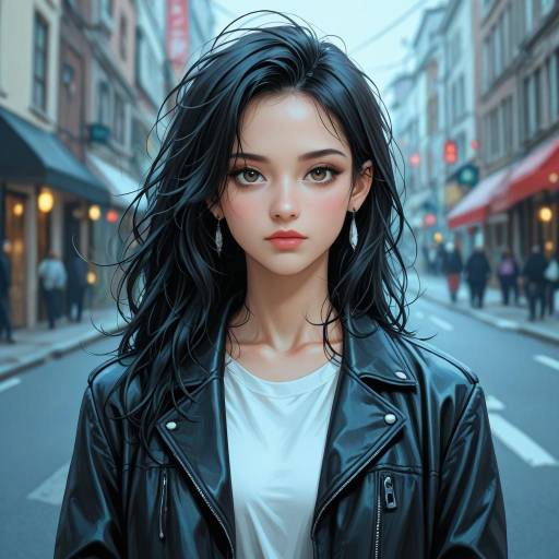 Realistic Outdoor Portrait of Girl