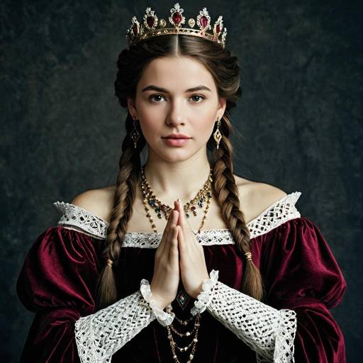 Elegant Renaissance Queen Costume Design
