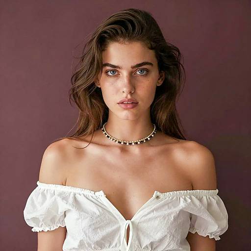 Intense Portrait of a Young Woman