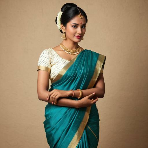 Elegant Traditional Saree with Minimalistic Touch