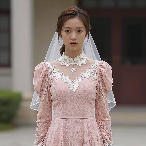 Elegant Teenage Wedding Outfit Portrait