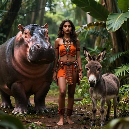 Vibrant CGI Jungle with Unique Creatures