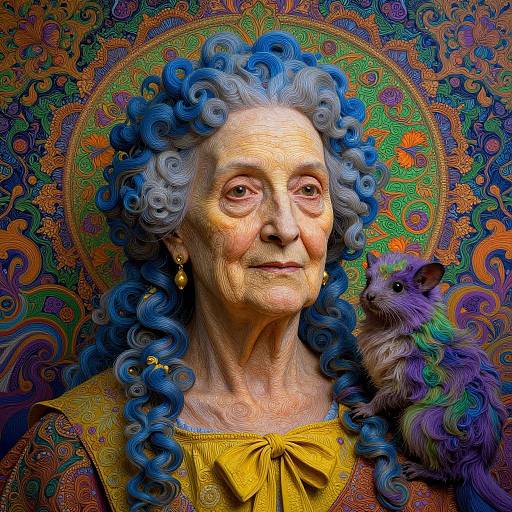 Hyper-Realistic Elderly Woman Portrait