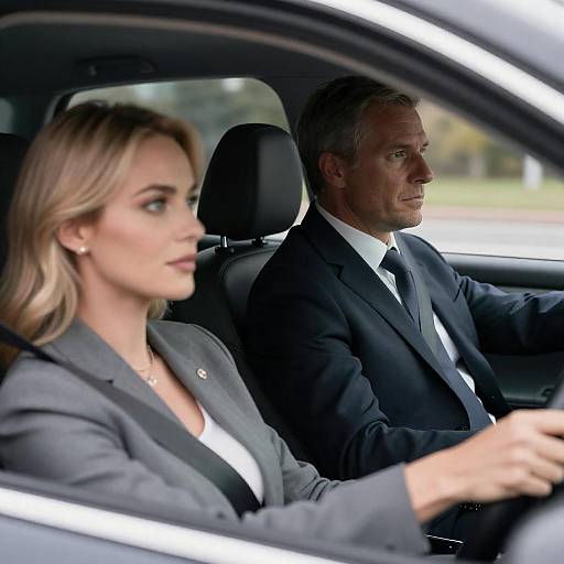 Driving Duo: A Moment in Motion