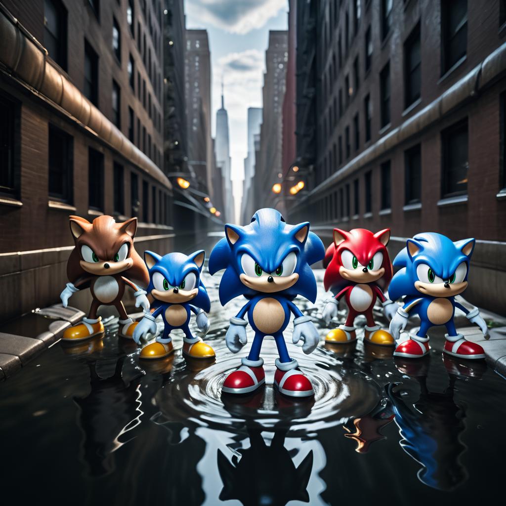 Sonic and Friends in NYC Sewers