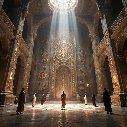 Illuminated Grand Hall of Mysticism