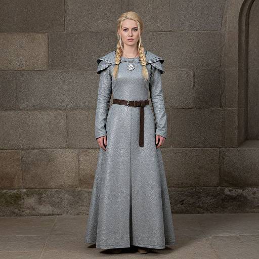 Woman in Skyrim Medieval Costume