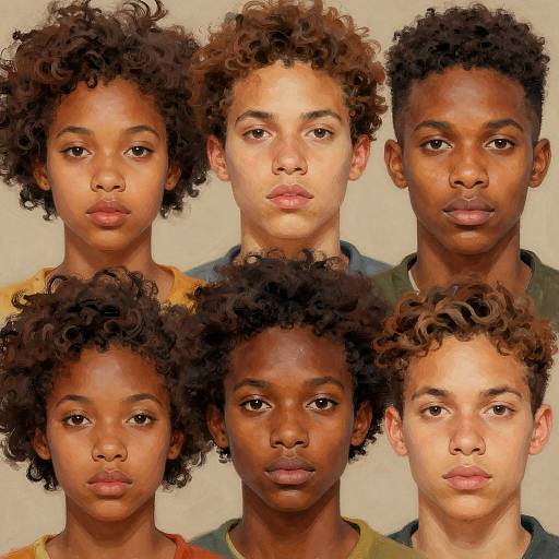 Blasian Diversity in Artistic Portraits