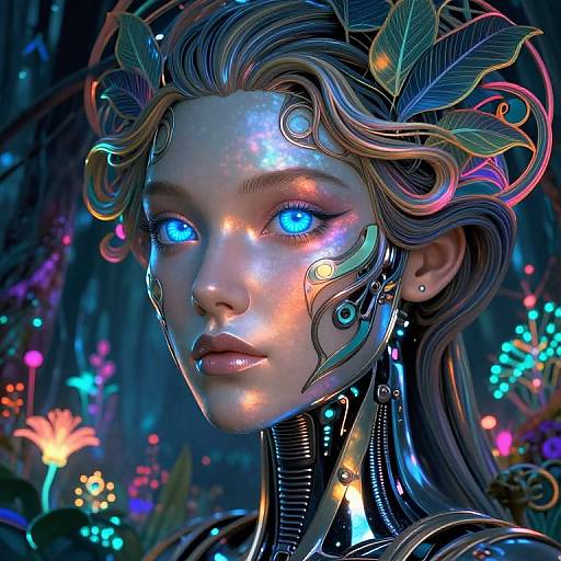 Art Nouveau Female Android Portrait