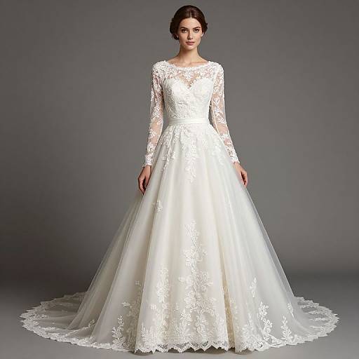 Vintage Winter Lace Wedding Dresses