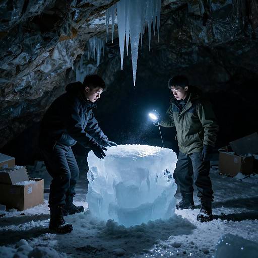 Intense Exploration in an Icy Cave