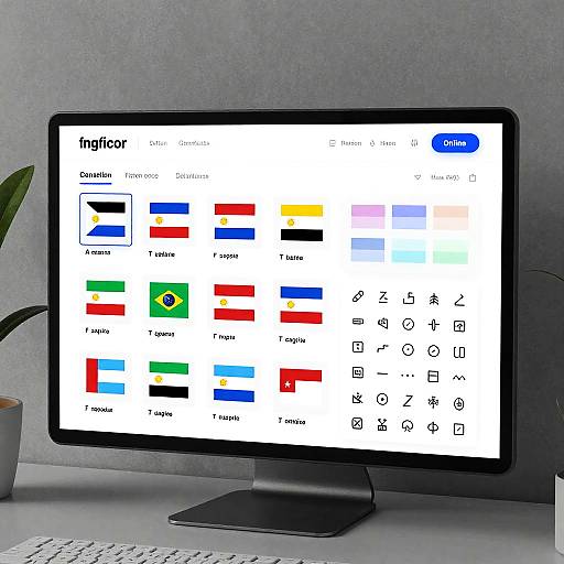 Futuristic Flag Designer Platform