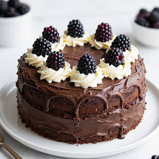Quick Blackberry Chocolate Cake Recipe