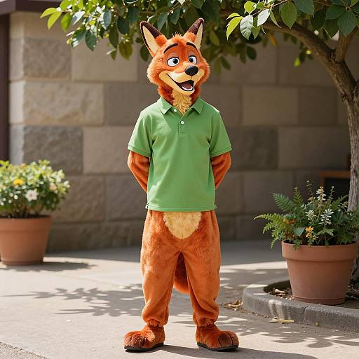 Young Boy Dressed as Scooby-Doo Character