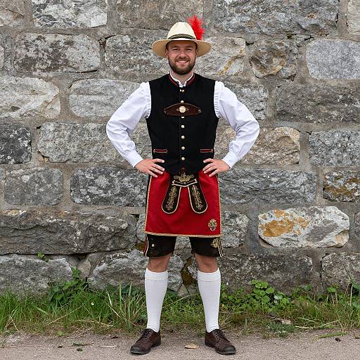 Bavarian Morris Dancing Outfit in Nature