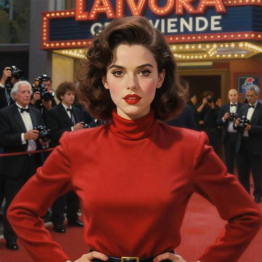 80s Movie-Star Paparazzi Closeup Portrait