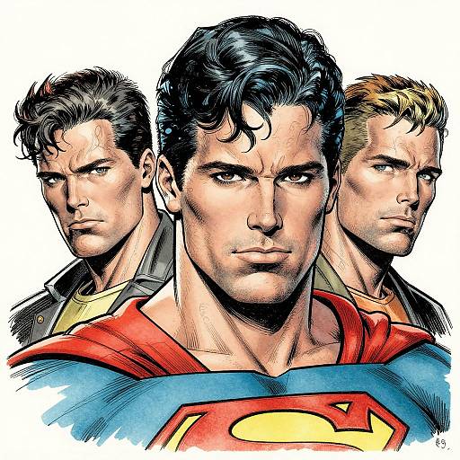 Jim Lee Style Superman Headshot