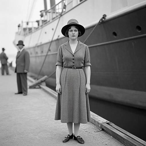 1923 Vintage Travel Scene