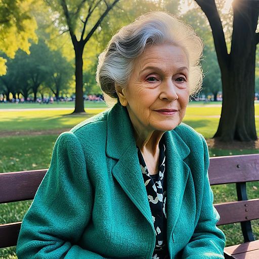 Nostalgic Portrait of an Elderly Woman Nostalgic Portrait of an Elderly Woman
