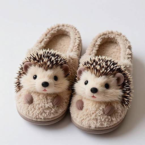 Whimsical Hedgehog Slipper Companions