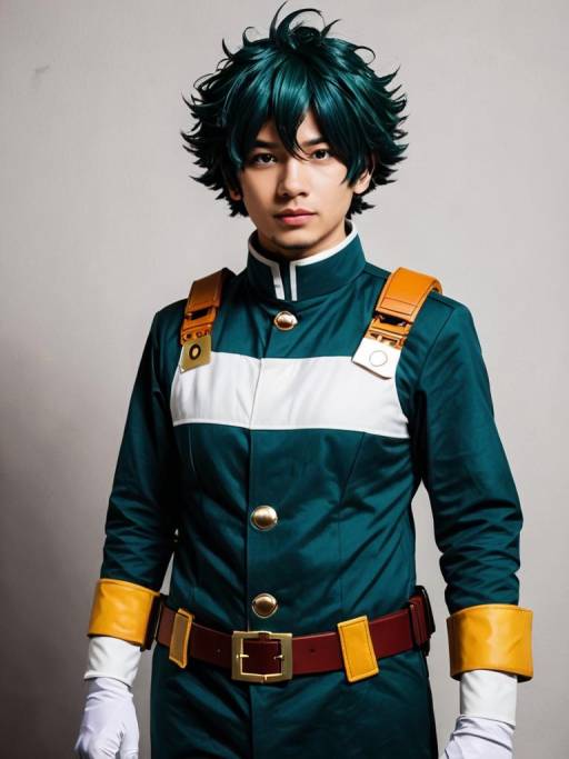 Realistic Man Cosplaying as Nine
