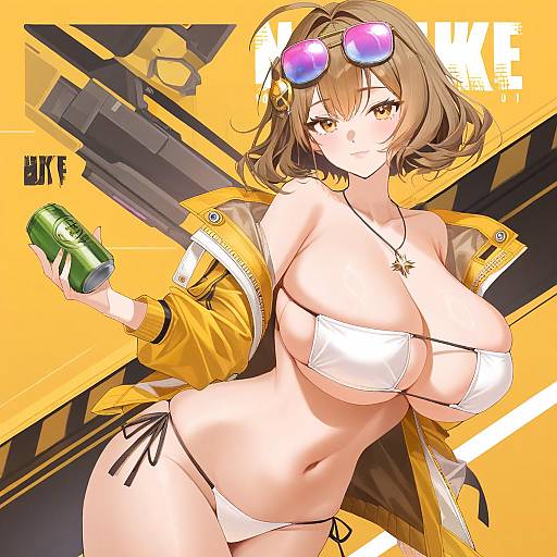 Illustration of Anis (sparkling summer) (nikke), goddess of victory: nikke in the style of Xo (xo17800108)