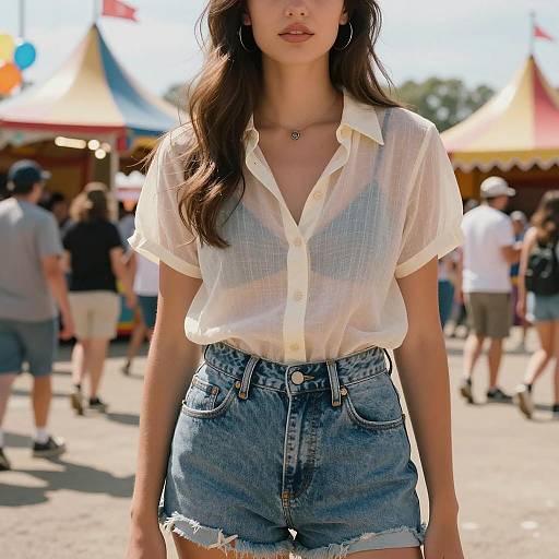 Summer Carnival Beauty in Vintage Style