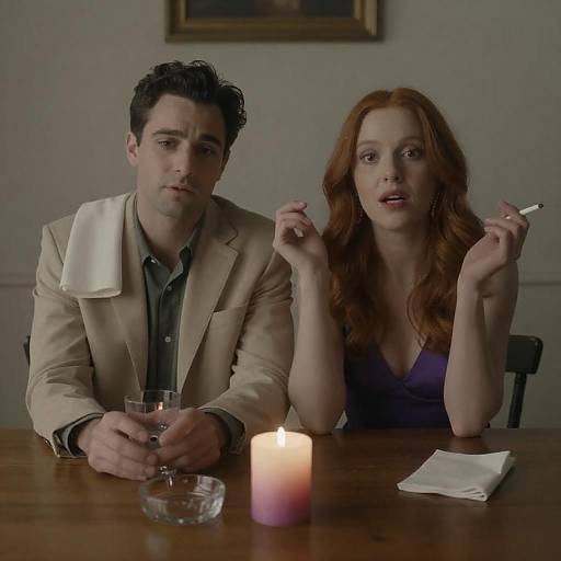 Candlelit Moment: A Surprising Encounter