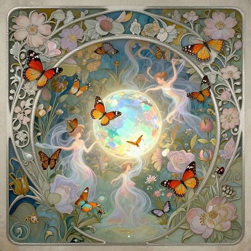 Art Nouveau Fantasy Bug's View