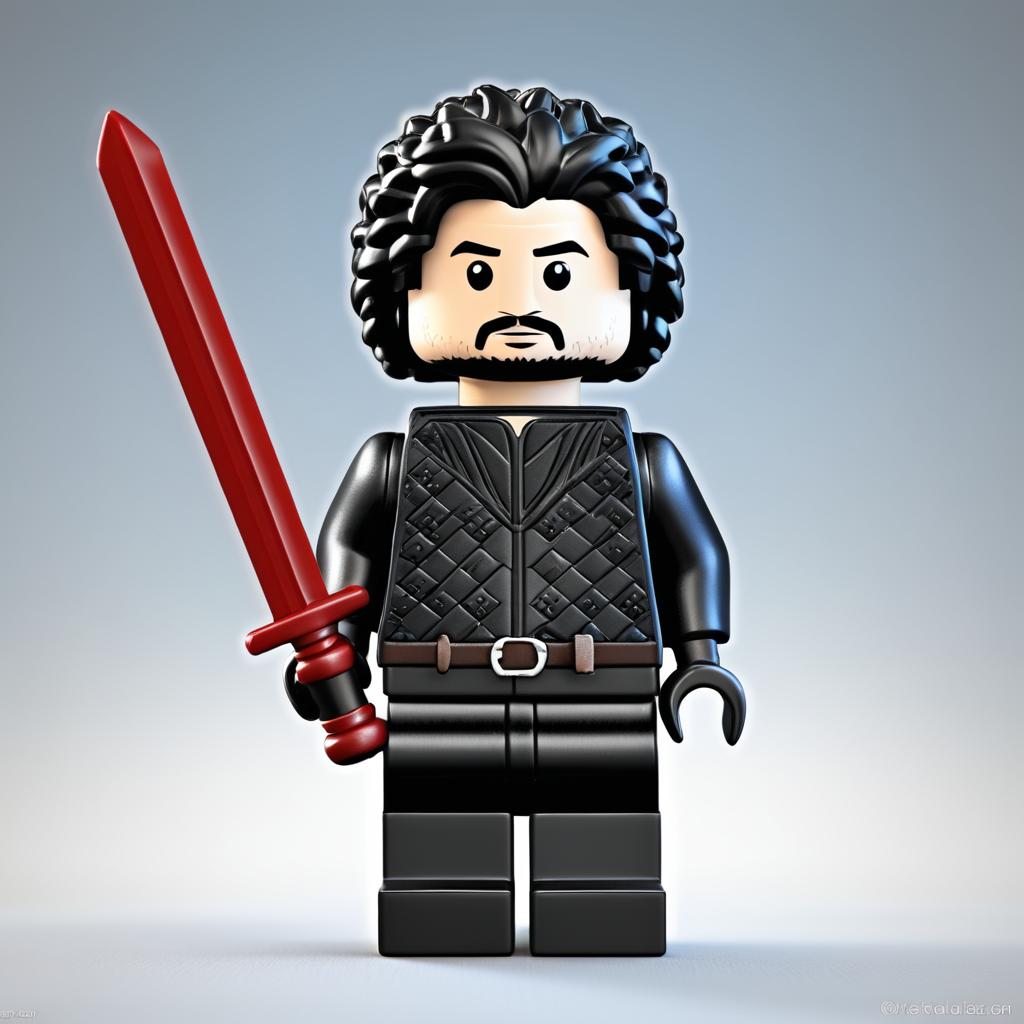 Vintage LEGO Jon Snow Mini Figure