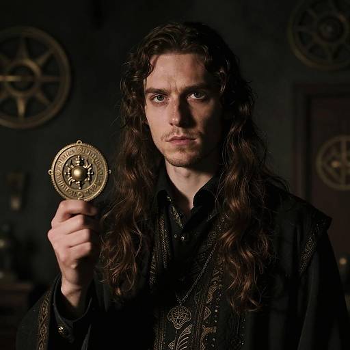 Dr Jack Bright with Ancient Amulet