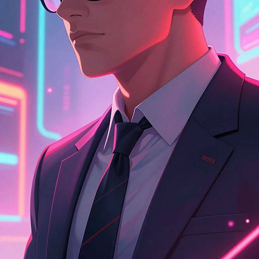 Cyberpunk Graphic Novel Portrait