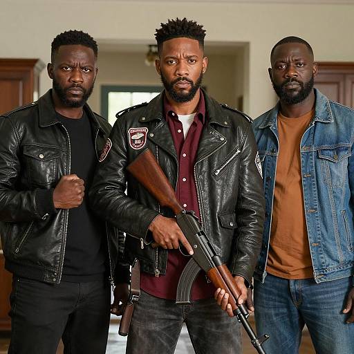 Powerful Indoor Portrait of Three Men