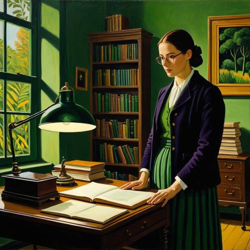 Librarian in Green Study