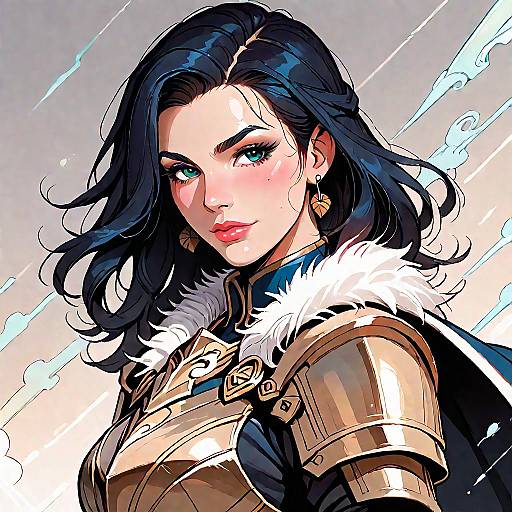 Mature Knight Commander in Armor