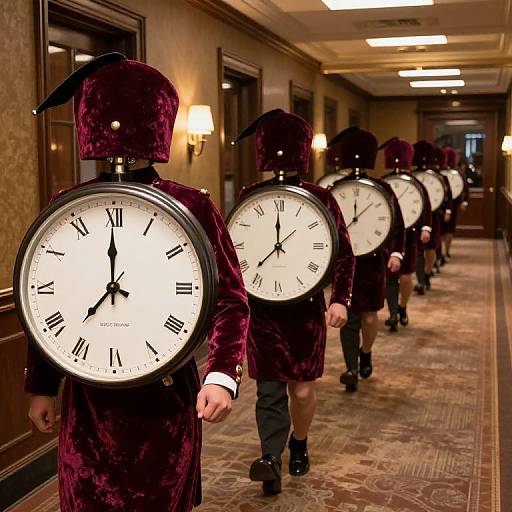 Surreal Velvet Clock Army