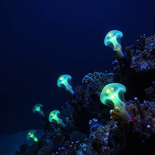 Ethereal Bioluminescent Underwater Fantasy