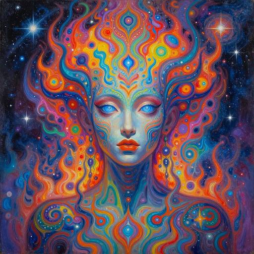 Surreal Psychedelic Cosmic Entity