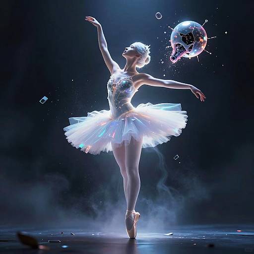 Ultra-Detailed Cyberpunk Phantom Ballerina